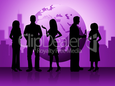 Business People Represents Globalization Corporate And Businessmen