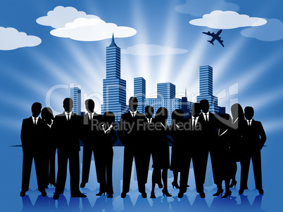 Business People Represents Executive Group And Businesspeople