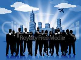 Business People Represents Executive Group And Businesspeople