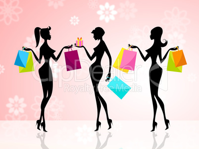 Shopper Shopping Shows Commercial Activity And Adults