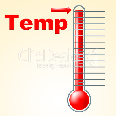 Temperature Thermometer Indicates Mercury Centigrade And Scale