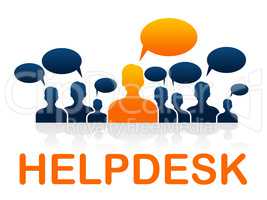 Customer Service Means Help Desk And Advice