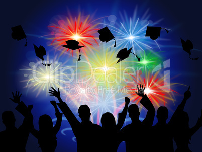 Fireworks Education Shows New Grad And Achievement
