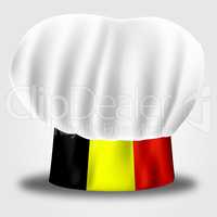 Chef Belgium Represents Cooking In Kitchen And Belgian