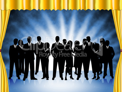 Business People Represents Professional Executive And Team