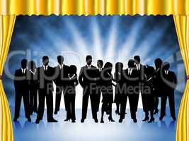 Business People Represents Professional Executive And Team