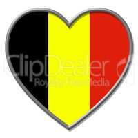 Heart Belgium Indicates Valentine Day And Belgian