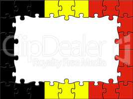 Belgium Jigsaw Means Blank Space And Copy