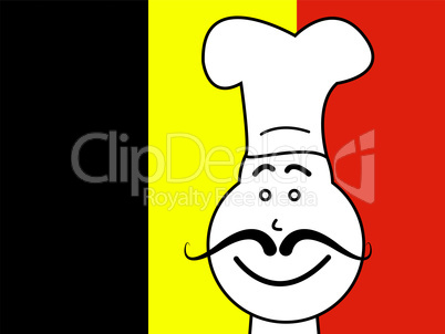 Chef Belgium Means Cooking In Kitchen And Catering
