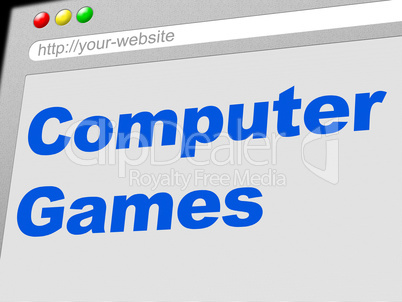 Computer Games Represents Play Time And Communication