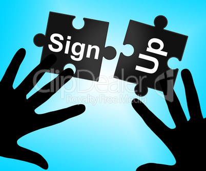 Sign Up Indicates Subscribe Membership And Registering