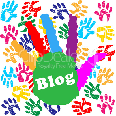 Kids Blog Indicates Child Online And Website