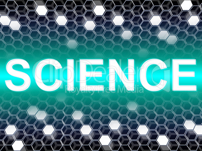 Science Word Shows Scientist Biology And Chemist