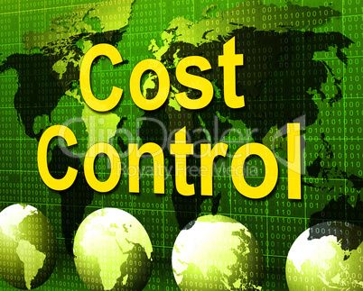Cost Control Represents Charge Paying And Finances