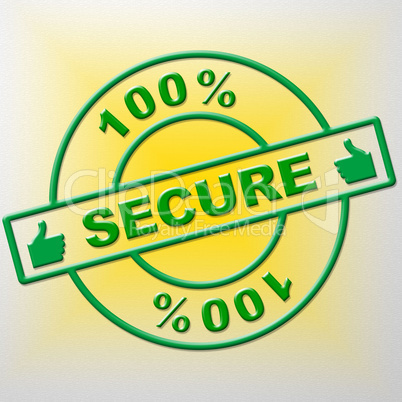 Hundred Percent Secure Shows Password Encryption And Completely