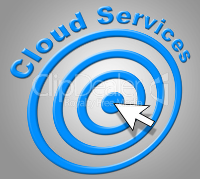 Cloud Services Represents Network Server And Advice