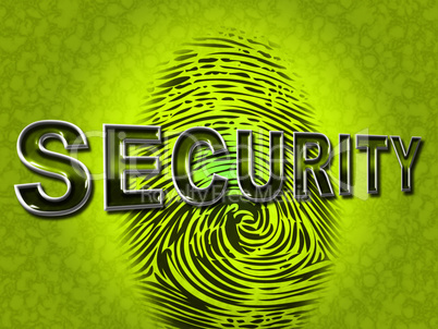 Security Fingerprint Indicates Company Id And Brand