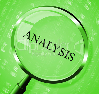 Analysis Magnifier Represents Data Analytics And Analyse