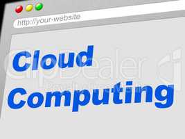 Cloud Computing Indicates Network Server And Computer