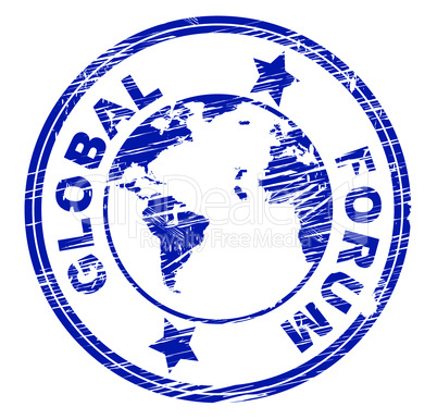 Global Forum Means Social Media And Communication