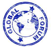 Global Forum Means Social Media And Communication