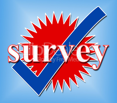 Survey Tick Shows Pass Evaluate And Approved