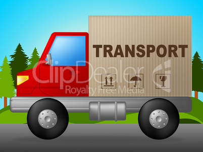 Transport Truck Means Trucking Post And Courier