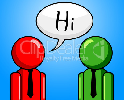 Hi Conversation Shows How Are You And Chinwag