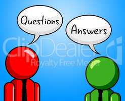 Questions Answers Indicates Questioning Asked And Assistance