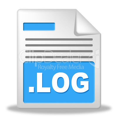 Log File Represents Organized Logbook And Organize