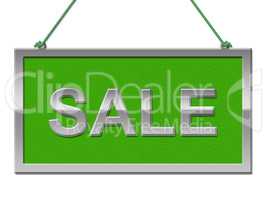 Sale Sign Indicates Signboard Discounts And Promotional