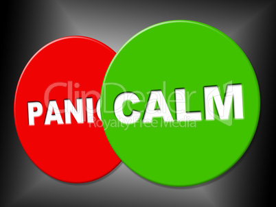 Calm Sign Means Relaxed Relax And Peace