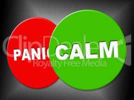 Calm Sign Means Relaxed Relax And Peace