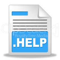 Help File Means Paperwork Correspondence And Document
