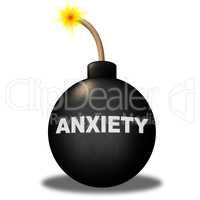 Anxiety Warning Indicates Concern Uneasiness And Alert