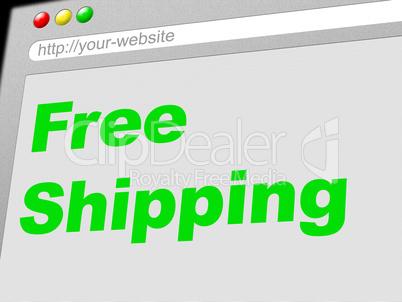 Free Shipping Shows With Our Compliments And Delivering