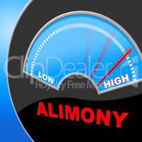 Alimony High Shows Over The Odds And Divorce