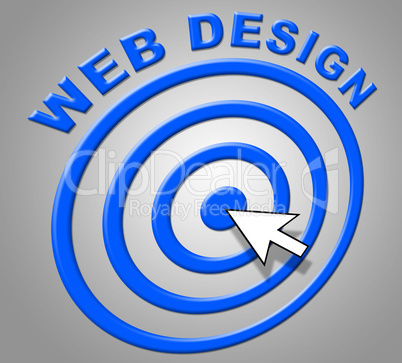Web Design Shows Websites Online And Internet
