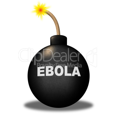 Ebola Bomb Shows Infectious Infected And Epidemic