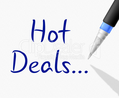 Hot Deals Shows Clearance Reduction And Save