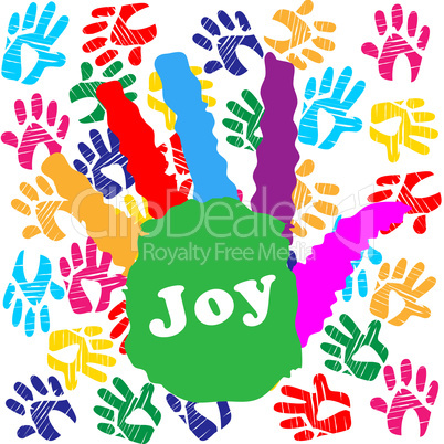 Kids Joy Means Watercolor Positive And Colors
