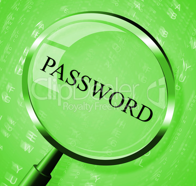 Password Magnifier Means Log In And Account