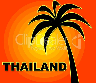 Thailand Holiday Indicates Go On Leave And Asia