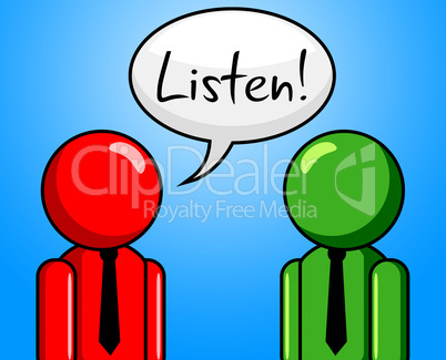 Listen Conversation Indicates Chit Chat And Chinwag
