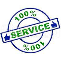 Hundred Percent Service Means Help Desk And Advice