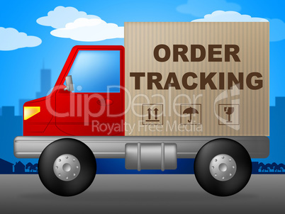 Order Tracking Shows Logistic Trace And Shipping