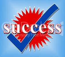 Success Tick Means Resolution Victor And Yes