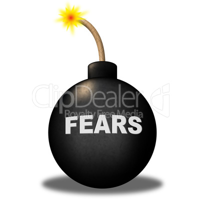 Fears Alert Shows Frightened Worry And Explosive