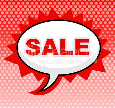 Sale Sign Means Display Save And Promotional