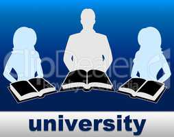 University Books Means Education Studying And Learn